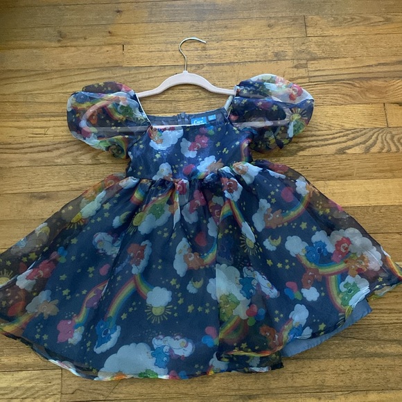 Care Bears Girls Babydoll Puff Dress - Size 6/7 - Picture 3 of 4